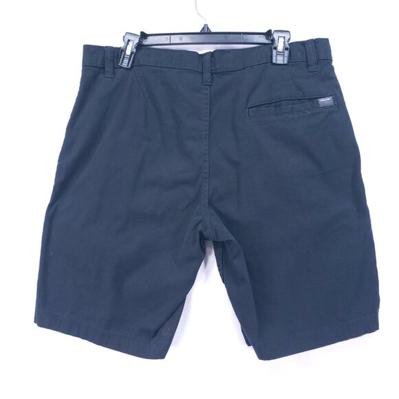 Volcom Black Y2K Punk Rock Skater Boy Chino Shorts Size 33 with Pockets - Picture 9 of 14